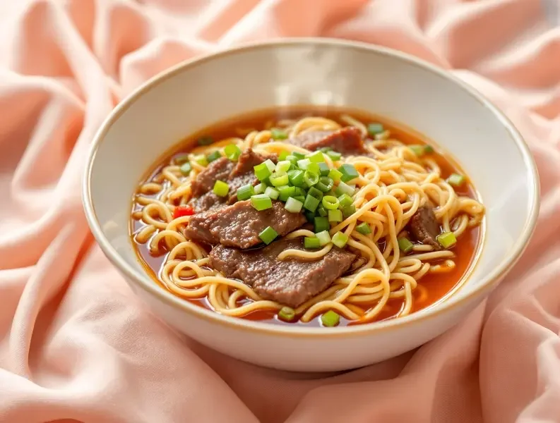 一碗热乎乎的番茄牛腩面